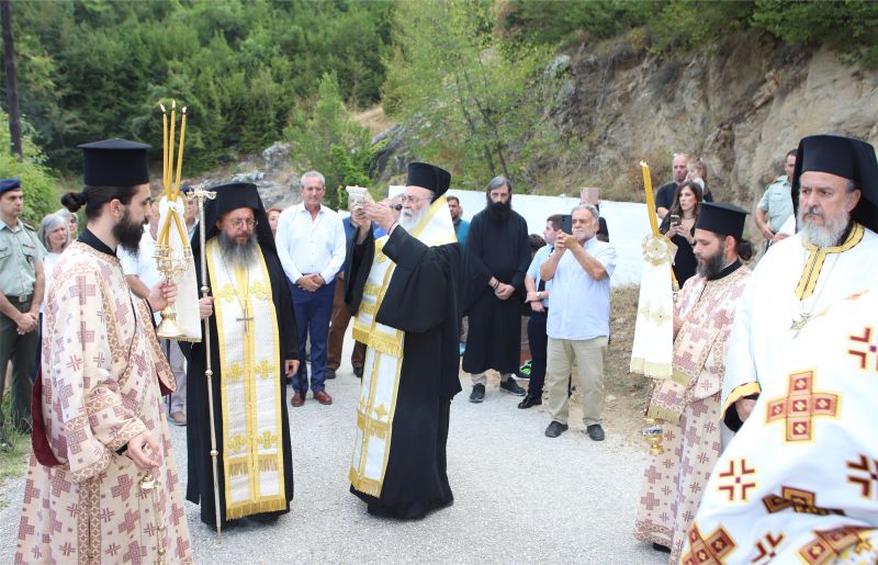 Υποδοχή Ιερού Λειψάνου Αγίου Εφραίμ Ν. Μάκρης στην Ιερά Μονή Μεταμορφώσεως του Σωτήρος Πρασινάδας Παρανεστίου. 